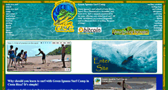 Desktop Screenshot of greeniguanasurfcamp.com
